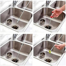 Cargar imagen en el visor de la galería, 4-Claw Flexible Drain Grabber Tool, 78.74In Bendable Pipe Clog Remover for Bathroom & Household Use