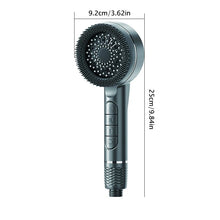 Cargar imagen en el visor de la galería, Shower Head, Handheld Shower Combination, Wall-Mounted, with Bracket/Hose and Dirt Removal Water Filter, Handheld Massage Function, 4+1 Modes Can Be Adjusted, Comfortable to the Skin, Gentle Decontamination.
