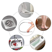 Cargar imagen en el visor de la galería, 4-Claw Flexible Drain Grabber Tool, 78.74In Bendable Pipe Clog Remover for Bathroom &amp; Household Use

