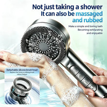 Cargar imagen en el visor de la galería, Shower Head, Handheld Shower Combination, Wall-Mounted, with Bracket/Hose and Dirt Removal Water Filter, Handheld Massage Function, 4+1 Modes Can Be Adjusted, Comfortable to the Skin, Gentle Decontamination.
