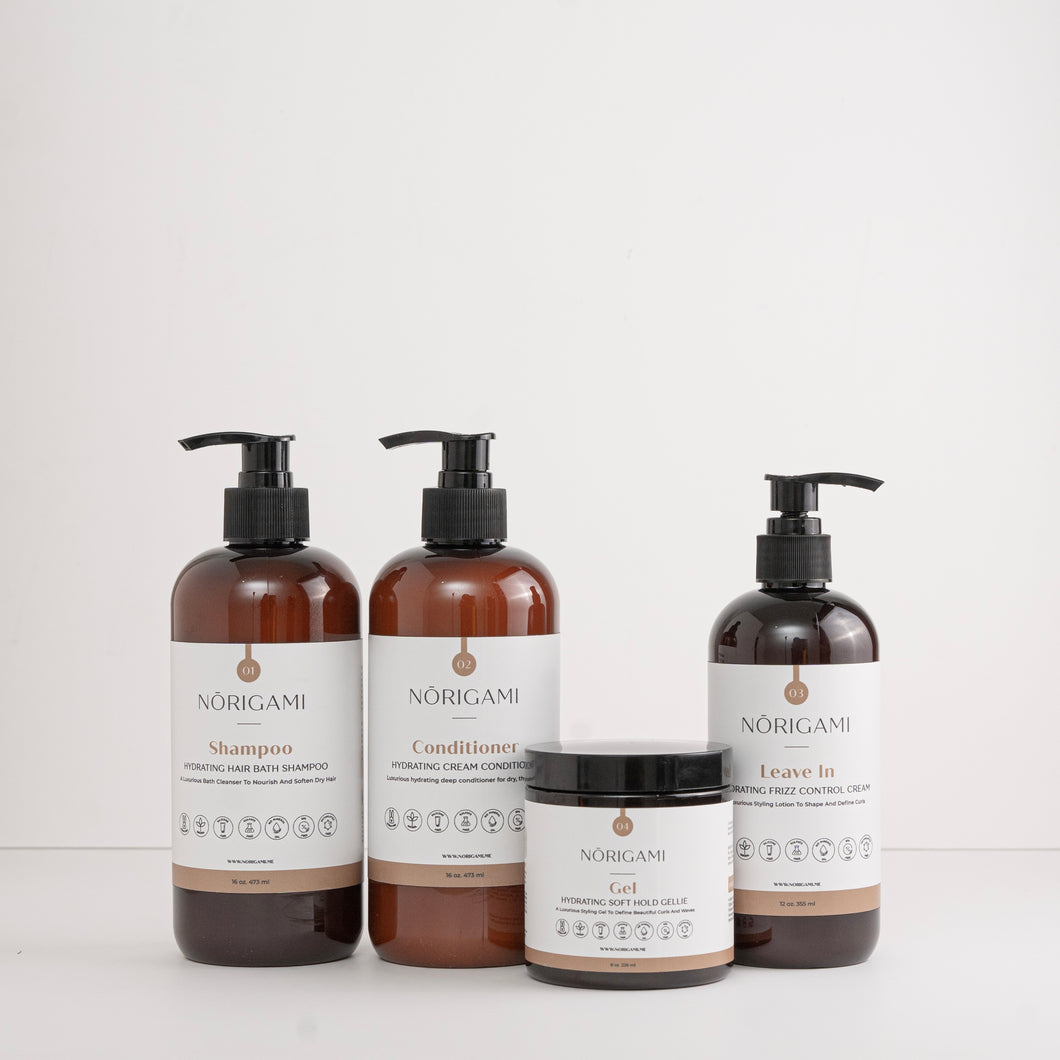 NORIGAMI 4-Steps Hydrating Curly Haircare Kit